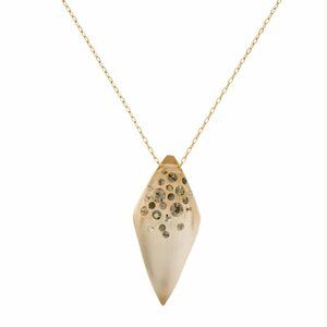 Alexis Bittar Crystal & Lucite Pendant Necklace